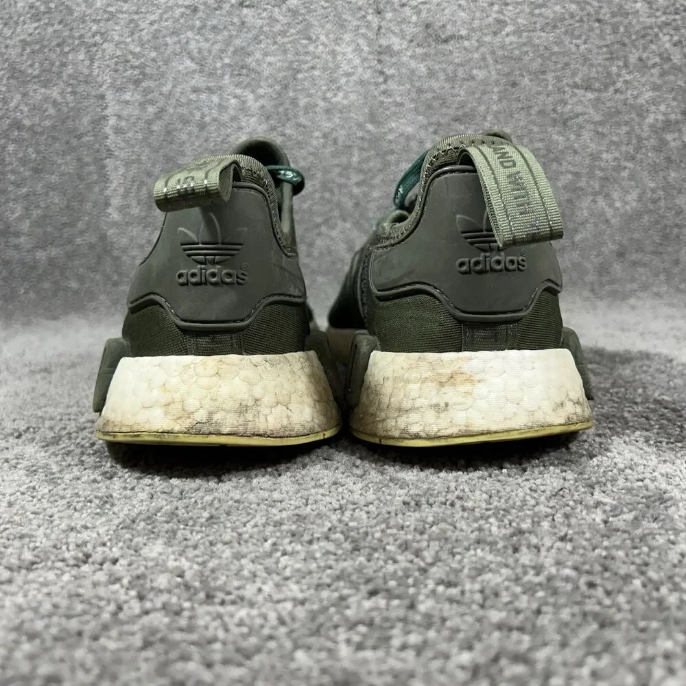 Adidas Boost NMD R1 CQ2414 Men’s Size 13 Night Cargo Green Athletic Shoes Used